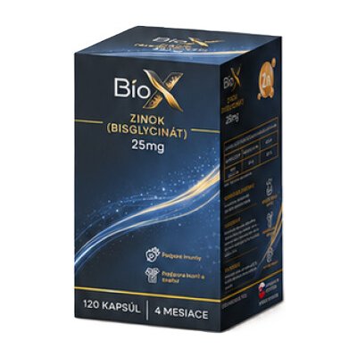 BioX ZINOK (BISGLYCINÁT) 25 mg 120 kapslí – Hledejceny.cz