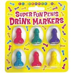 Super Fun Penis Cocktail Markers 6 ks – Zboží Dáma