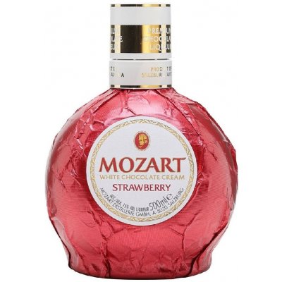 Mozart White Chocolate Strawberry 15% 0,5 l (holá láhev) – Zboží Dáma