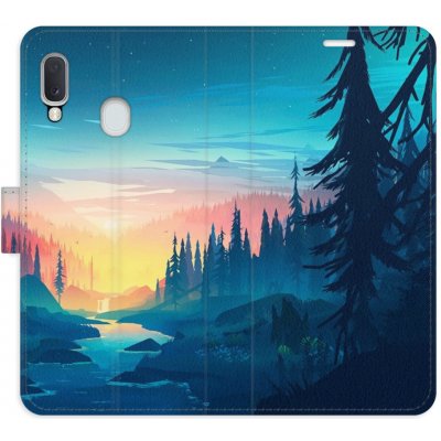 Pouzdro iSaprio Flip s kapsičkami na karty - Magical Landscape Samsung Galaxy A20e – Zbozi.Blesk.cz