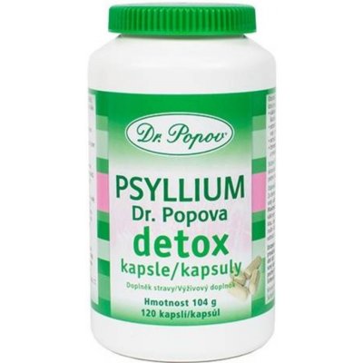 Dr. Popov Psyllium DETOX 120 kapslí – Hledejceny.cz