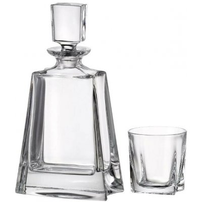 Bohemia Crystal Whisky set Kathrene 484 (1 karafa + 6 sklenic) – Hledejceny.cz