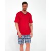 Pánské pyžamo Cornette 329/114 Tom pánské pyžamo krátké červené