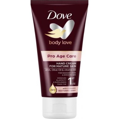 Dove Body Love Pro Age vyživující krém na ruce pro zralou pokožku 75 ml – Zboží Dáma