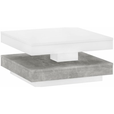 Kondela MANDY 70 x 70 cm lamino bílý mat / beton – Zboží Mobilmania