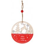 Albi KLIDNÉ VÁNOČNÍ SVÁTKY dřevěná závěsná dekorace OZD – Zbozi.Blesk.cz