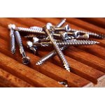 Terasový vrut 4x60 TORX T15 nerez C2 s redukovanou hlavou (200 ks/bal + BIT) – Zboží Mobilmania