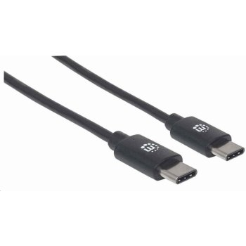 Manhattan 353342 USB-C , USB 2.0, Male na Male, 480 Mbps, 1m, černý