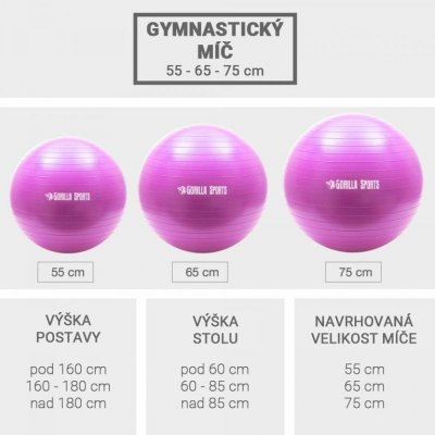 Gorilla Sports 55 cm – Zboží Mobilmania