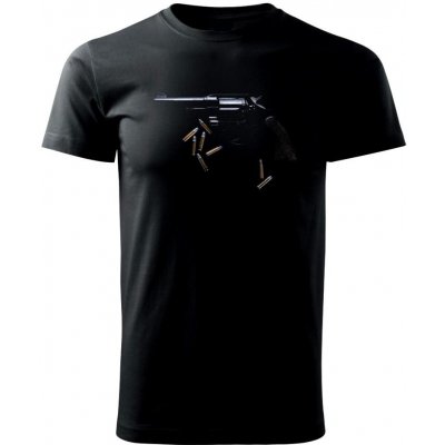 Zbraň a náboje Klasické pánské triko černá