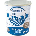 Sokol Falco Farmka Dog kusy lososa v hovězím 800 g – Zbozi.Blesk.cz