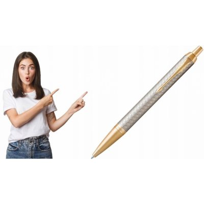 Parker 1502/3231687 Royal I.M. Premium Warm Grey GT kuličkové pero – Zboží Dáma