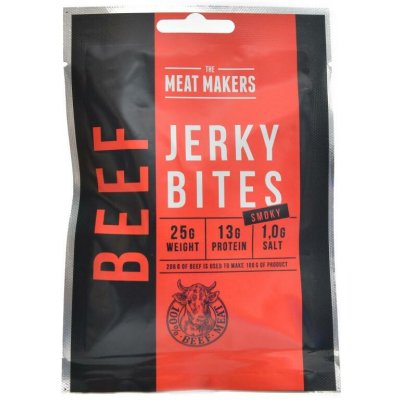 The Meat makers Jerky bites hovězí uzené 25 g – Hledejceny.cz