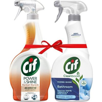 CIF Power & Shine Koupelna a Kuchyň 2× 500 ml – Zbozi.Blesk.cz