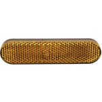 Odrazka obdélníková, Q-TECH (oranžová, se zajišťovacím čepem, 95 x 23 mm) – Hledejceny.cz