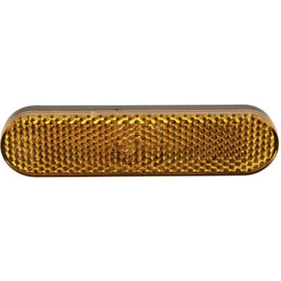 Odrazka obdélníková, Q-TECH (oranžová, se zajišťovacím čepem, 95 x 23 mm) – Hledejceny.cz