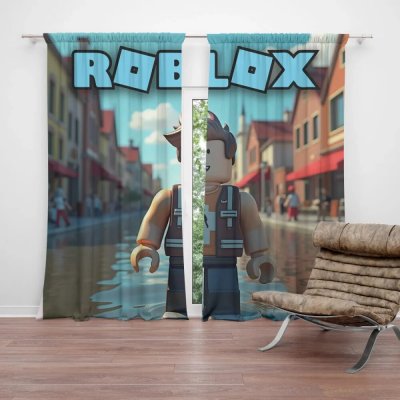 Závěs ROBLOX Město: 2ks 140x250cm – Hledejceny.cz
