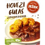 Ježkovy krabičky Hovězí guláš žemlový knedlík 450 g – Zbozi.Blesk.cz