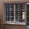 Vánoční osvětlení DKD HOME DECOR LED hvězda záclony světelný řetěz 200 LED studená bílá 8 funkcí
