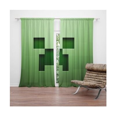 Sablio Závěs Green Blocks: 2ks 140x250cm – Hledejceny.cz