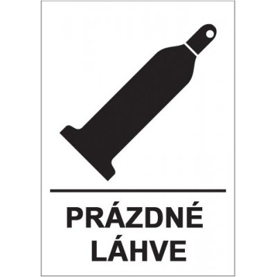 Značka PRÁZDNÉ LÁHVE, samolepicí fólie, 210 × 297 mm – Zbozi.Blesk.cz