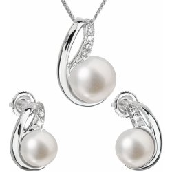 Evolution Group perlová souprava z říčních perel bílá 29042.1