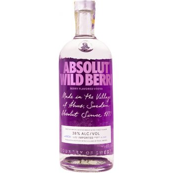 Absolut Wild Berri 38% 1 l (holá láhev)