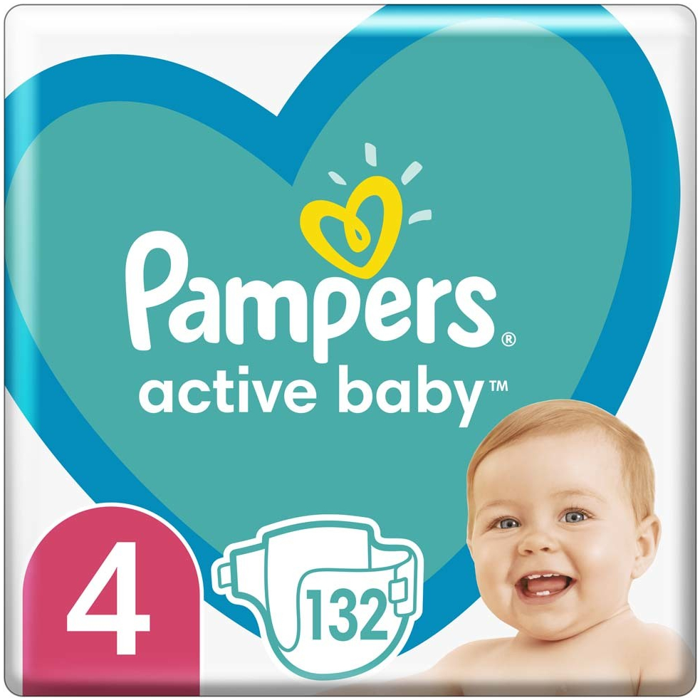 Pampers Active Baby 4 2 x 132 ks