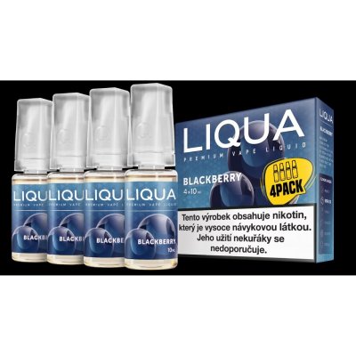 Ritchy Liqua Elements 4Pack Blackberry 4 x 10 ml 6 mg – Hledejceny.cz