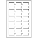 Mincovní plata Leuchtturm TAB L15 polí 50 x 50 mm 2 ks modré – Zboží Dáma