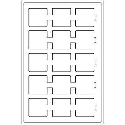 Mincovní plata Leuchtturm TAB L15 polí 50 x 50 mm 2 ks modré – Zboží Dáma