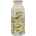 Béžová antik keramická váza s citróny Limone Blossom - Ø 8*20 cm - Chic Antique – Hledejceny.cz