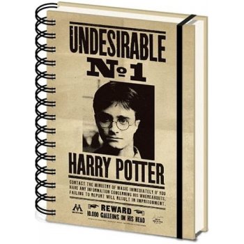 CurePink 3D proměňovací A5 blok-zápisník Harry Potter: Sirius & Harry 14,8 x 21 cm kroužková vazba SR72657