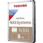 Toshiba N300 NAS Systems 8TB, HDWG480UZSVA – Zboží Živě