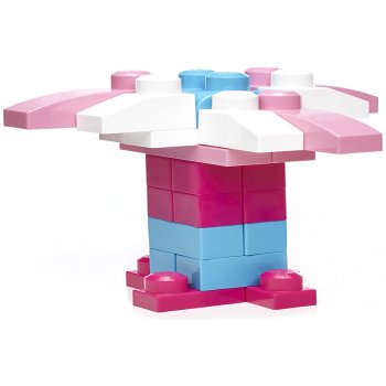 MEGA BLOKS RŮŽOVÉ STAVĚNÍ S FANTAZIÍ (100)