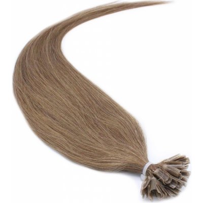 50cm vlasy evropského typu pro metodu keratin 0,7g/pr. světle hnědá – Zboží Dáma