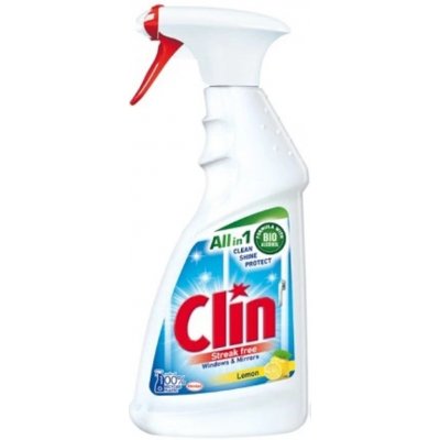 Clin All in 1 Windows & Mirrors Lemon čistič na okna a zrcadla rozprašovač 500 ml – Zbozi.Blesk.cz