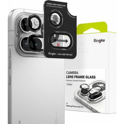RINGKE Camera Frame Protector 2-bal ochranné sklo pro Nothing Phone 4A Pro černé – Zboží Živě