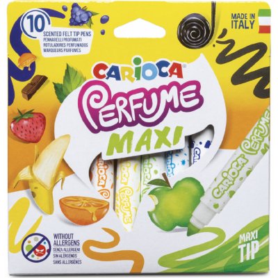 Dětské fixy Carioca Parfume Maxi sada 10 barev – Zboží Mobilmania