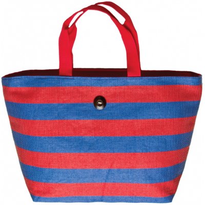 Plážová taška Cappelli Straworld Striped Tote červená Cappelli Straworld Z34BAG825-red