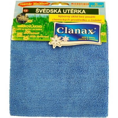 Clanax utěrka švédská 205 g 30 x 30 cm Mikrovl 1 ks – Zboží Dáma