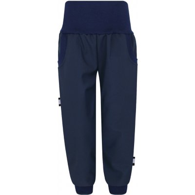 V-Mart softshellové kalhoty - modrý pas s fleecem tmavě modrá – Hledejceny.cz