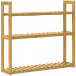Casaria 107932 Regál na zeď, bambus, 54x60x15cm – Zboží Mobilmania