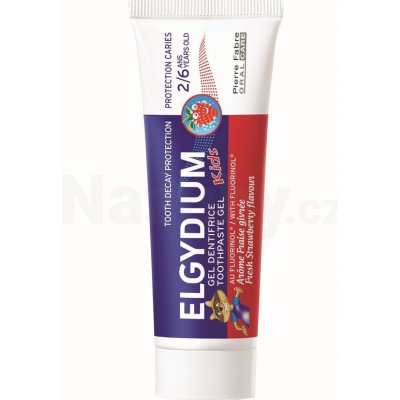 Elgydium KIDS gel.ZP s fluorin.2-6 let 50 ml jahoda