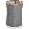 Koše na prádlo ZELLER s bambusovou obručí, 50 L, šedá
