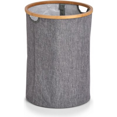 ZELLER s bambusovou obručí, 50 L, šedá – Zboží Mobilmania