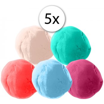 MASO Fun-colour55 plastelína na bázi jílu 5ks x 60 g