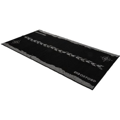 Textilní koberec pod motocykl ADVENTURE L, OXFORD (šedá/černá, rozměr 200 x 100 cm, splňující předpisy FIM) – Hledejceny.cz