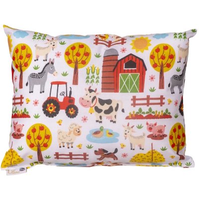 Pleva Prémiový bylinný polštářek dětský velký Barevní ptáčci 23 x 29 cm – Zboží Dáma