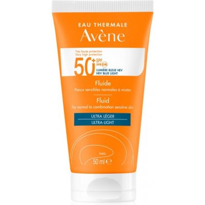 Avène Sun Sensitive ochranný fluid pro normální až smíšenou pleť SPF50+ 50 ml